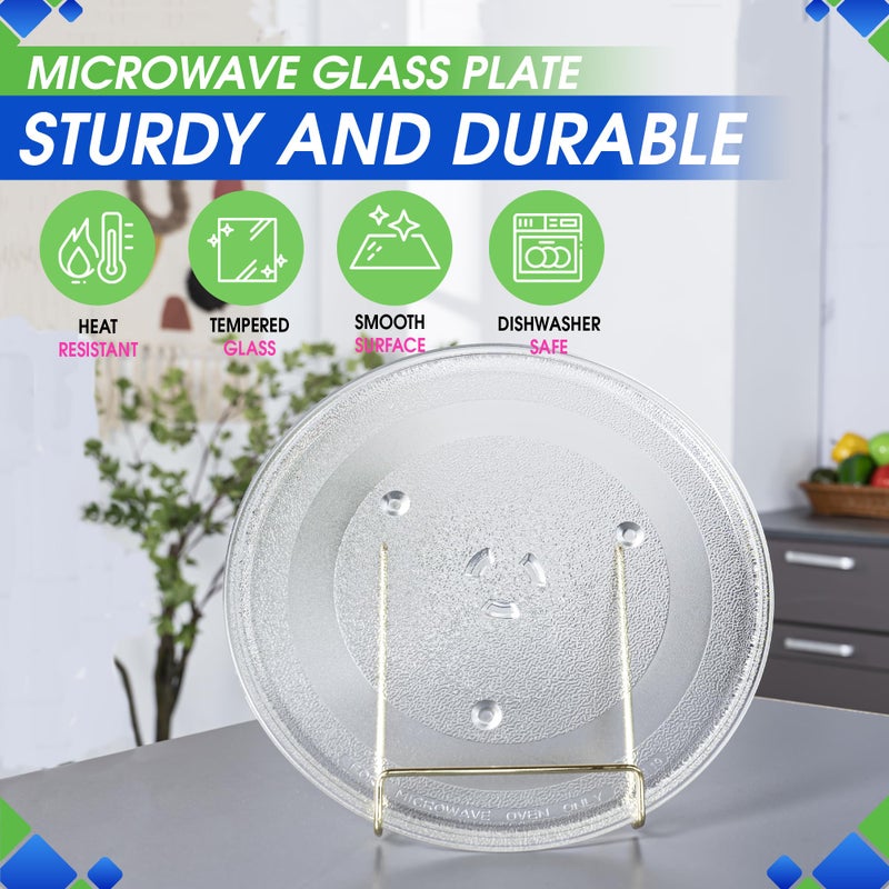 Bagean Microwave Plate Replacement 11.25â€ for GE WB49X10097 Samsung DE74-20102B Replacement Microwave Glass Plate - Rotating Microwave Glass Turntable - Spinning Oven Dish Tray For Better Reheating - Image 2